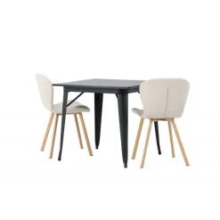 Spisebordssæt Tempe med Spisebordsstole Lilja