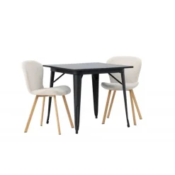 Spisebordssæt Tempe med Spisebordsstole Lilja