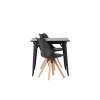 Spisebordssæt Tempe med Spisebordsstole Zeno - Sort