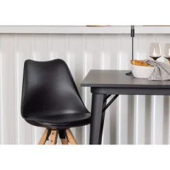 Spisebordssæt Tempe med Spisebordsstole Zeno - Sort