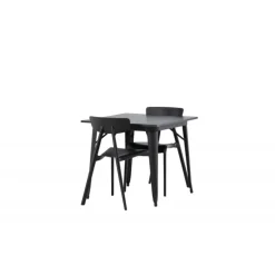 Spisebordssæt Tempe med Spisebordsstole Ursholmen - Sort