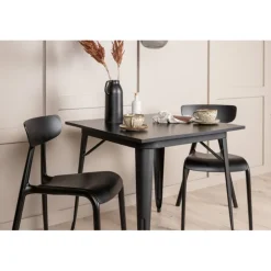 Spisebordssæt Tempe med Spisebordsstole Ursholmen - Sort
