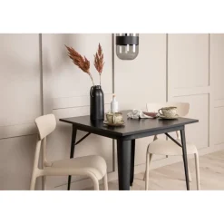 Spisebordssæt Tempe med Spisebordsstole Ursholmen - Beige og Sort