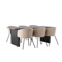 Spisebordssæt Vail med Berit Spisebordsstole