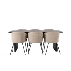 Spisebordssæt Vail med Berit Spisebordsstole