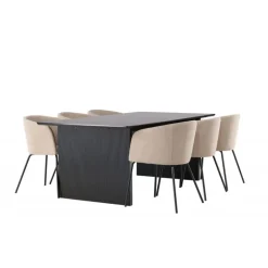 Spisebordssæt Vail med Berit Spisebordsstole