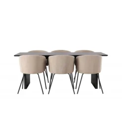 Spisebordssæt Vail med Berit Spisebordsstole