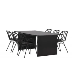 Spisebordssæt Vail med Dyron Spisebordsstole