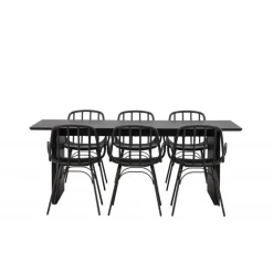 Spisebordssæt Vail med Dyron Spisebordsstole