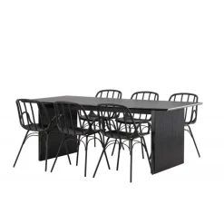 Spisebordssæt Vail med Dyron Spisebordsstole