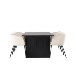 Spisebordssæt Vail med Spisebordsstole Berit