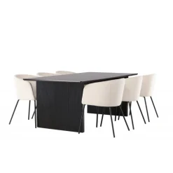 Spisebordssæt Vail med Spisebordsstole Berit