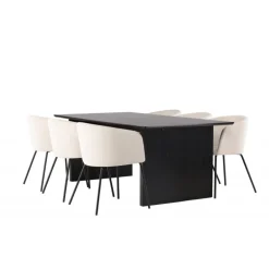 Spisebordssæt Vail med Spisebordsstole Berit