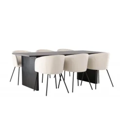 Spisebordssæt Vail med Spisebordsstole Berit