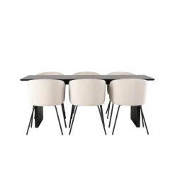 Spisebordssæt Vail med Spisebordsstole Berit