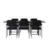Spisebordssæt Ystad med Spisebordsstole Yesterday - Sort