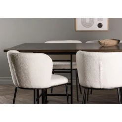 Spisebordssæt Ystad med Spisebordsstole Edina