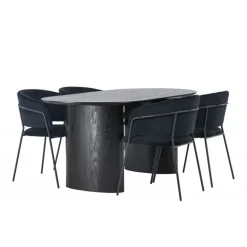 Spisestuesæt Isolde med stole Selma