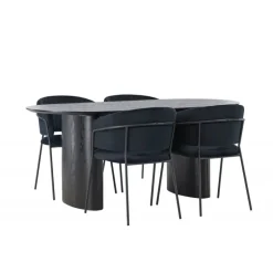 Spisestuesæt Isolde med stole Selma