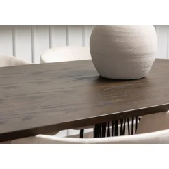 Spisestuesæt Stone med Berit Spisebordsstole - Beige og Mocca