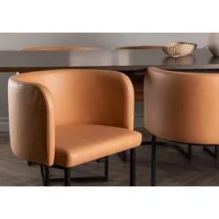 Spisestuesæt Ystad med Spisebordsstolene Simrishamn - Brun