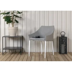 Spoga Havestol - Lysegrå,Hvid