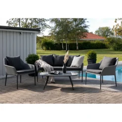 Spoga Sofa Sæt - Sort,Grå