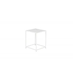 Staal Sidebord - Hvid