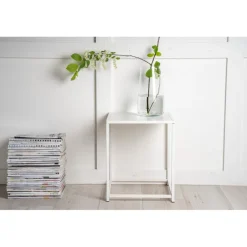 Staal Sidebord - Hvid