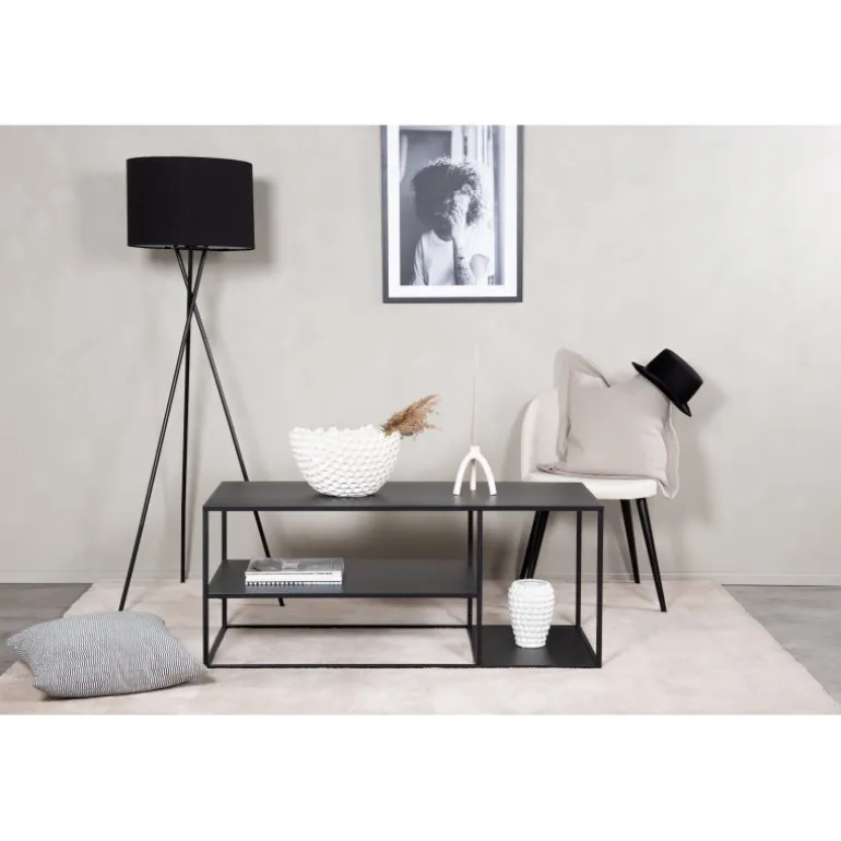 Staal Sofa Bord - Sort