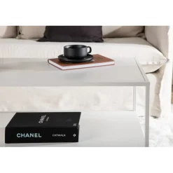 Staal Sofabord - Hvid