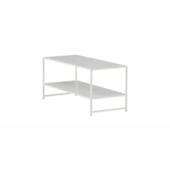 Staal Sofabord - Hvid