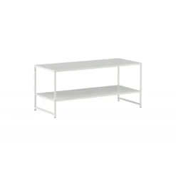 Staal Sofabord - Hvid