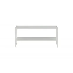Staal Sofabord - Hvid