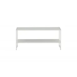 Staal Sofabord - Hvid
