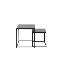 Staal Sofabord - Sort