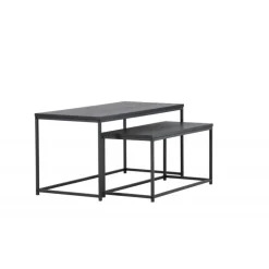 Staal Sofabord - Sort