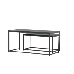 Staal Sofabord - Sort