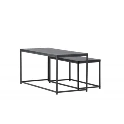 Staal Sofabord - Sort
