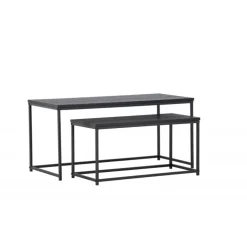 Staal Sofabord - Sort