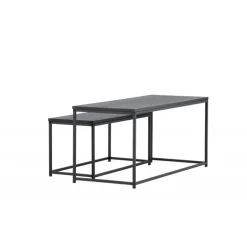 Staal Sofabord - Sort