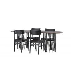 Sten Ovalt Spisebordssæt, Montros