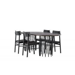 Sten Ovalt Spisebordssæt, Montros