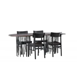 Sten Ovalt Spisebordssæt, Montros