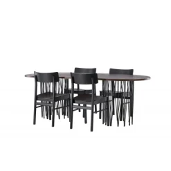 Sten Ovalt Spisebordssæt, Montros