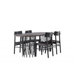 Sten Ovalt Spisebordssæt, Montros