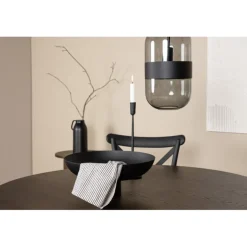 Sten Rund Spisebordssæt - Sort og Mocca