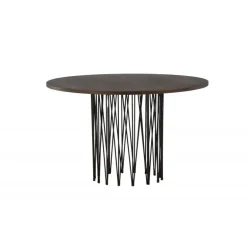 Sten Rundt Rundt spisebord - Sort og Mocca