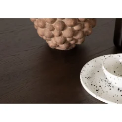 Sten Rundt Rundt spisebord - Sort og Mocca