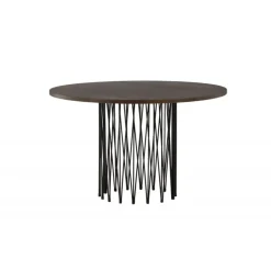 Sten Rundt Rundt spisebord - Sort og Mocca